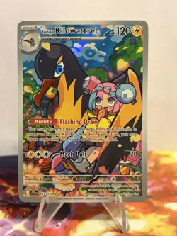 Pokemon TCG: Iono's Kilowattrel 163/159 Journey Together Illustration Rare NM - Image 1