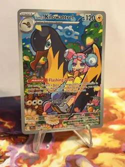 Pokemon TCG: Iono's Kilowattrel 163/159 Journey Together Illustration Rare NM - Image 3