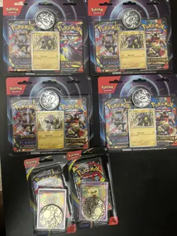 4 Packs Pokemon Mega Evolution Phantasmal Flames Blister +2 Whimsicott Blister - Image 1
