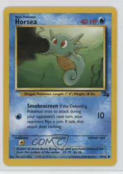 Horsea Pokemon Fossil #49 1999 - Image 1