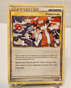 Fisherman 92/123 Uncommon Heart Gold Soul Silver Pokemon 1743 - Image 1