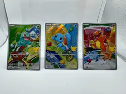 Pokemon First Partner Illustration Collection Series 1 Kanto Gen 1 Starters Set - Image 1