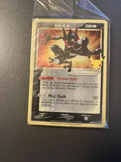Pokemon TCG Greninja Gold Star SWSH144 - Celebrations Black Star Promo - Sealed - Image 1