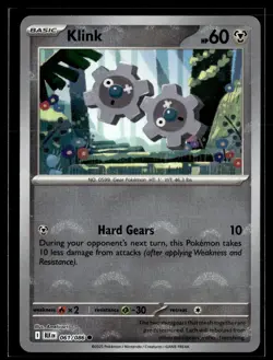 Klink 061/086 Black Bolt POKEBALL Common Pokemon - Image 1