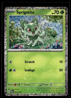Sprigatito 001/015 McDonald's Collection 2023 Promo holo Pokemon - Image 1