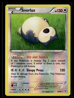 Snorlax 58/83 Generations Reverse Holo Rare Pokemon - Image 1