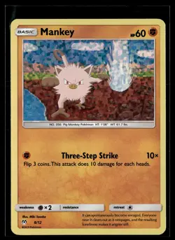Mankey 8/12 McDonald's Collection 2019 Pokemon - Image 1