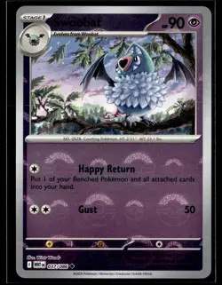 Swoobat 037/086 White Flare POKEBALL Uncommon Pokemon - Image 1