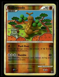 Sudowoodo 9/95 HGSS Unleashed Reverse Holo Rare Holo Pokemon - Image 1