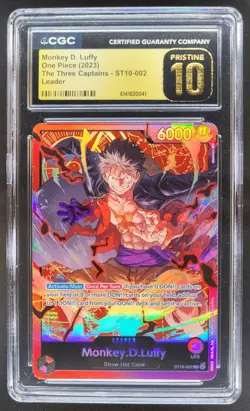 2023 ONE PIECE MONKEY D. LUFFY LEADER ST10-002 CGC 10 PRISTINE B PT - Image 1