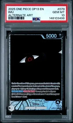 ONE PIECE IMU 2025 OP13-CARRYING ON HIS WILL #079 ALT ART PSA 10 - Image 1