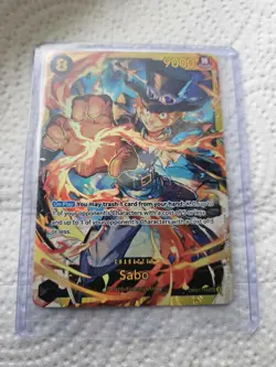 One Piece TCG - Sabo OP07-118 Secret Rare Foil English NEAR MINT 2024 - Image 1
