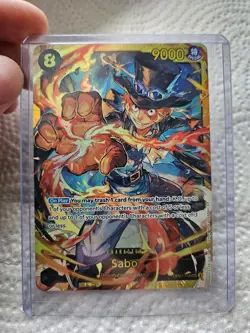 One Piece TCG - Sabo OP07-118 Secret Rare Foil English NEAR MINT 2024 - Image 2