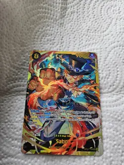 One Piece TCG - Sabo OP07-118 Secret Rare Foil English NEAR MINT 2024 - Image 3