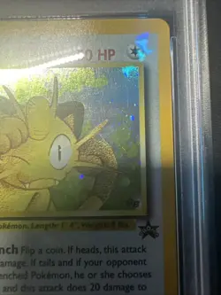 Pokemon 2000 Promo Black Star Game Boy #10 Meowth-Holo Card PSA 5 - Image 4