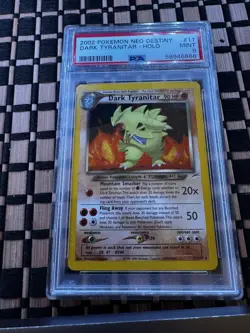 Pokemon Neo Destiny 2002 Dark Tyranitar Holo Rare Card #11/105 - Image 1