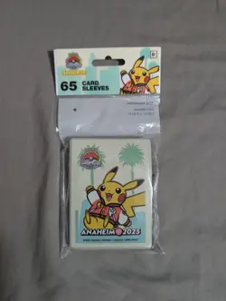 Pokemon World Championships 2025 Anaheim Card Sleeves Exclusive Pikachu 2 Unit - Image 2