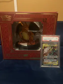 Pokemon Charizard GX Premium Collection with PSA Card Read description, No packs - Image 1
