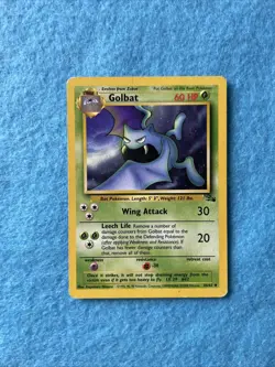 Pokemon TCG Golbat Fossil 34/62 Card 1999 English NM - Image 1