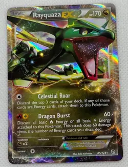 Rayquaza EX 85/124 Holo Rare - Dragons Exalted - Pokemon TCG Card - Image 1