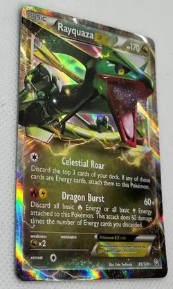 Rayquaza EX 85/124 Holo Rare - Dragons Exalted - Pokemon TCG Card - Image 4