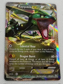 Rayquaza EX 85/124 Holo Rare - Dragons Exalted - Pokemon TCG Card - Image 5