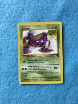 Grimer 57/82 - Team Rocket Pokemon TCG Card - NM - 1999 English - Image 1