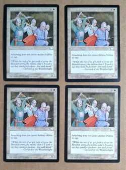 MTG Weatherlight - Set of 4 - Ardent Militia Cards - VG - Free Shipping - Image 1