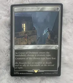 Mint/Near-Mint, English - 1 x MTG Cover of Darkness - Foil Etched Universes Beyo - Image 1