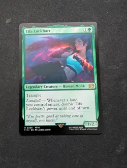 MTG Final Fantasy- Tifa Lockhart Rare 206- Regular- NM - Image 1