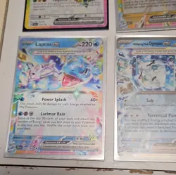 Pokemon TCG SVP Holo Lot Galvantula EX Lapras EX Ogerpon EX Eiscue EX 7 Cards - Image 4
