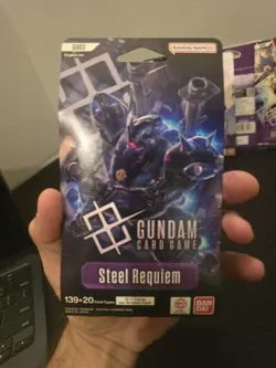 Gundam Card Game Steel Requiem GD03 Sleeved Booster Pack x5 Lot Factory Sealed - Image 3