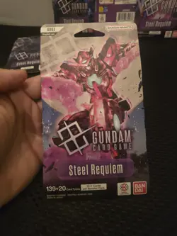 Gundam Card Game Steel Requiem GD03 Sleeved Booster Pack x5 Lot Factory Sealed - Image 4