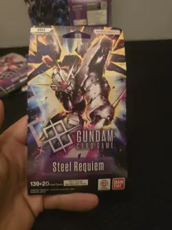 Gundam Card Game Steel Requiem GD03 Sleeved Booster Pack x5 Lot Factory Sealed - Image 5