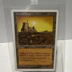 Wizards of the Coast City of Brass 5th Edition Land Rare English Tom Wanerstrand - Image 1