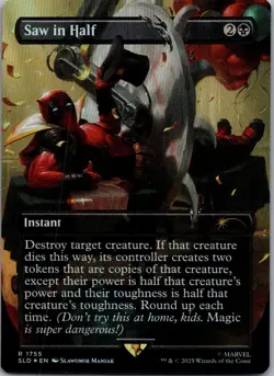 Saw in Half (Rainbow Foil) Foil R Secret Lair Drop Series 1755 LP - Image 1