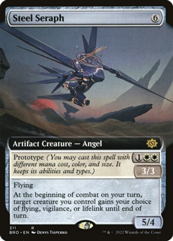 MTG Steel Seraph Extended Art - The Brothers' War #311 - Image 1
