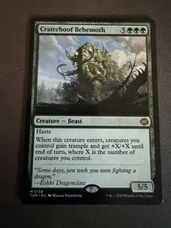 Craterhoof Behemoth Tarkir: Dragonstorm Regular MTG LP - Image 1
