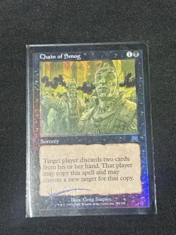 Magic: The Gathering Chain of Smog 132/350 Sorcery Greg Staples 2002 Black - Image 1
