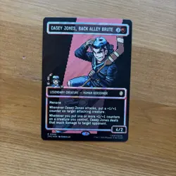 MTG TMNT Casey Jones, Back Alley Brute Borderless Surge Foil Pixel 0090 - Image 1