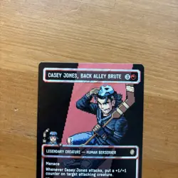 MTG TMNT Casey Jones, Back Alley Brute Borderless Surge Foil Pixel 0090 - Image 2