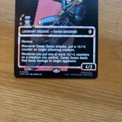 MTG TMNT Casey Jones, Back Alley Brute Borderless Surge Foil Pixel 0090 - Image 3