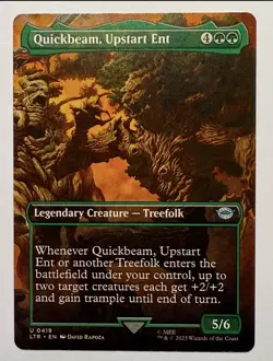 Quickbeam, Upstart Ent (419) Borderless The Lord of the Rings MTG - Image 1