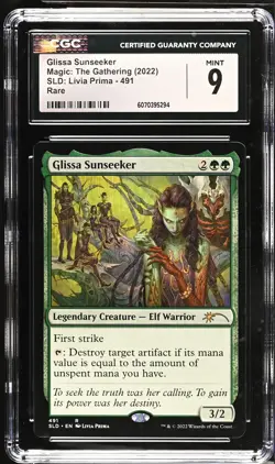 GLISSA SUNSEEKER Secret Lair Livia Prima CGC 9 MTG [Nostalgium] - Image 1