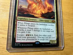 MAGIC THE GATHERING PHLAGE, TITAN OF FIRE'S FURY-LEGENDARY CREATURE-Regular#197 - Image 4