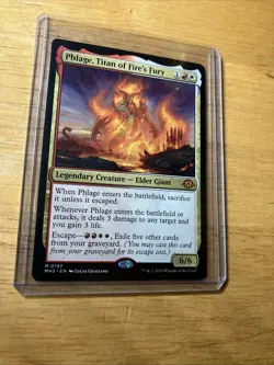 MAGIC THE GATHERING PHLAGE, TITAN OF FIRE'S FURY-LEGENDARY CREATURE-Regular#197 - Image 5