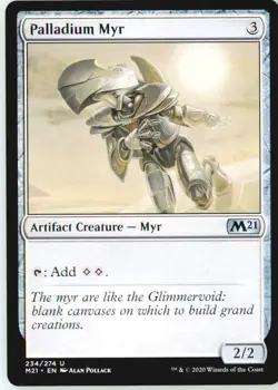 Palladium Myr 234 Uncommon Core Set 2021 Lightly Played - Image 2