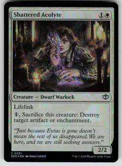 Shattered Acolyte Foil Common Secrets of Strixhaven 31 MTG Near Mint 2026 - Image 1