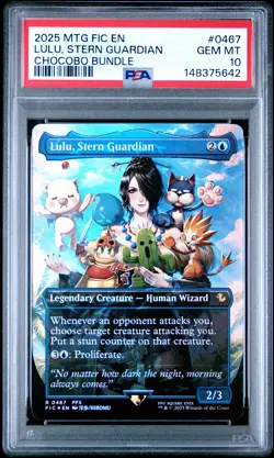 2025 MTG FINAL FANTASY COMMANDER CHOCOBO BUNDLE LULU, STERN GUARDIAN PSA 10 - Image 1