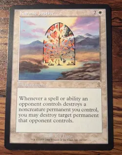 1X MTG Karmic Justice Odyssey NM+ X1 - Image 1